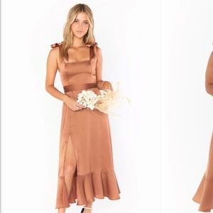Show Me Your Mumu Wedding - Claire Midi Dress Copper